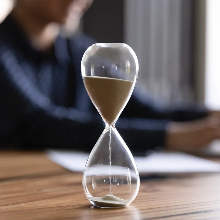 Photo of Hourglass Representing the Deadlines to Claim the ERC for 2020 and 2021